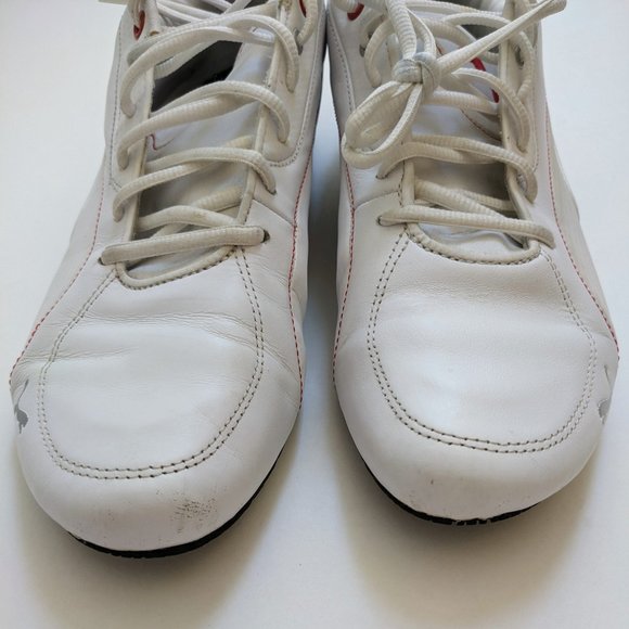 Men's White Puma Ferrari Sneakers Size 11 - Picture 7 of 9